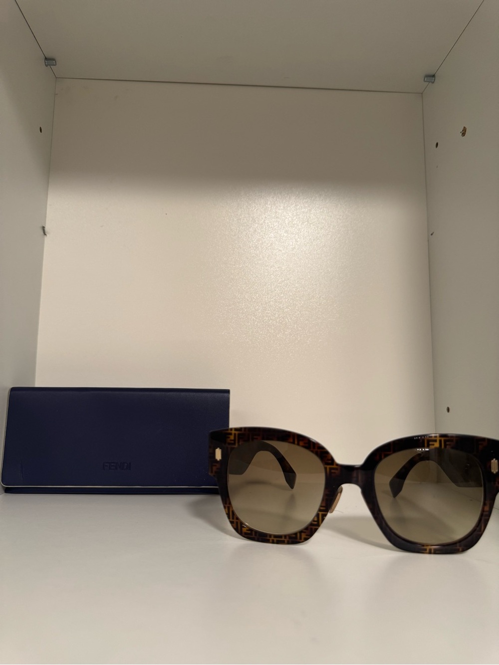 Fendi Roma Women's Tortoiseshell Frame Sunglasses with Brown Gradient Lenses